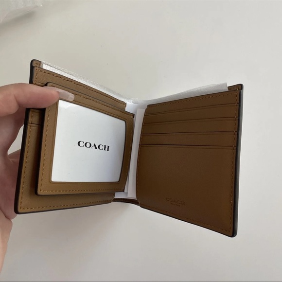 NWT Coach 3 In 1 Wallet In Signature Canvas With CH085 Trompe L'oeil Print - Picture 4 of 5